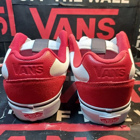 Vans Men's U.S. 11.5 Chukka Push LS Racing Red/White VN000CZW6RT - Picture 9 of 12